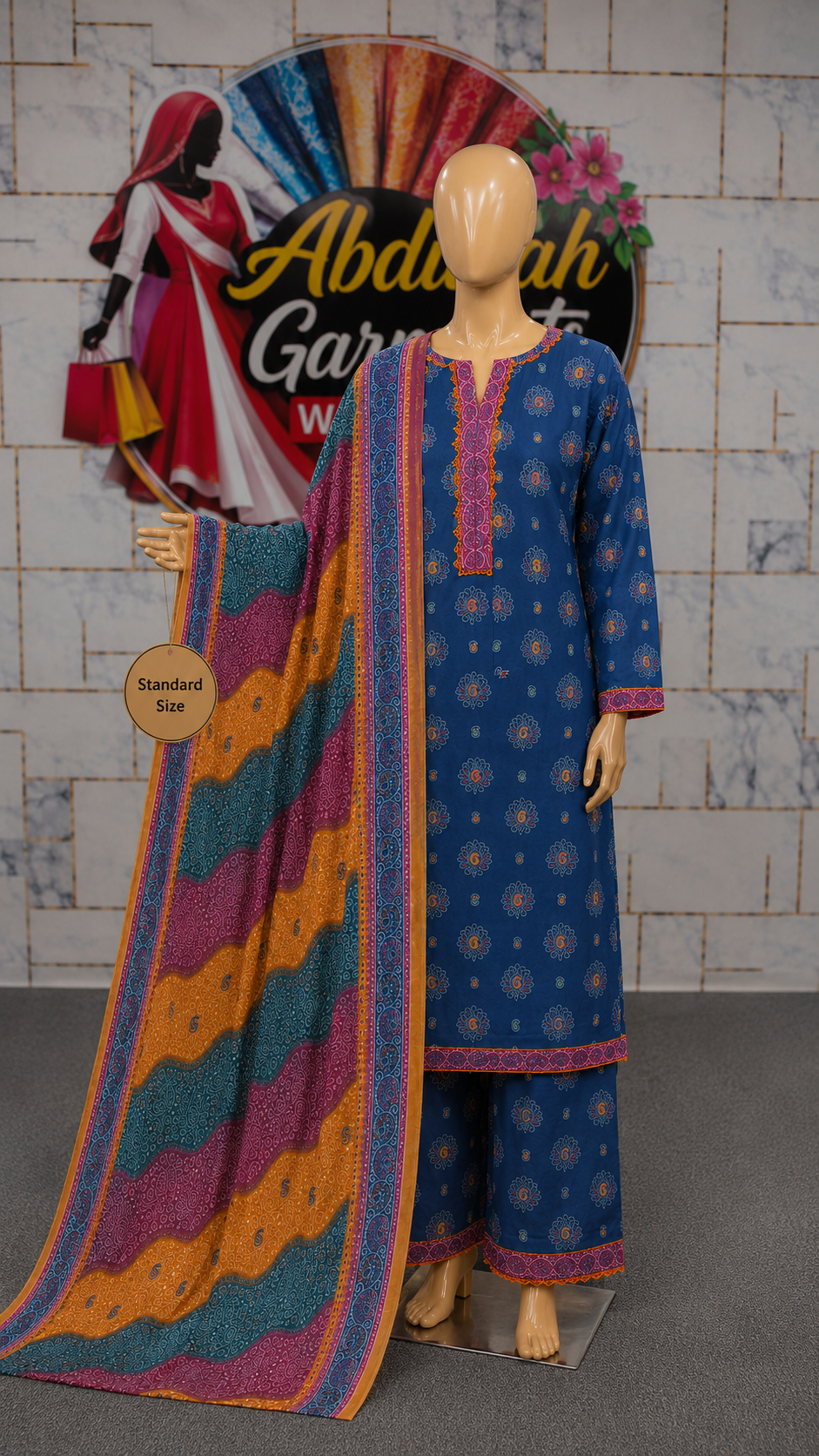 Bin Saeed 3Pc Printed Lawn – Wholesale Box (10 Pieces)