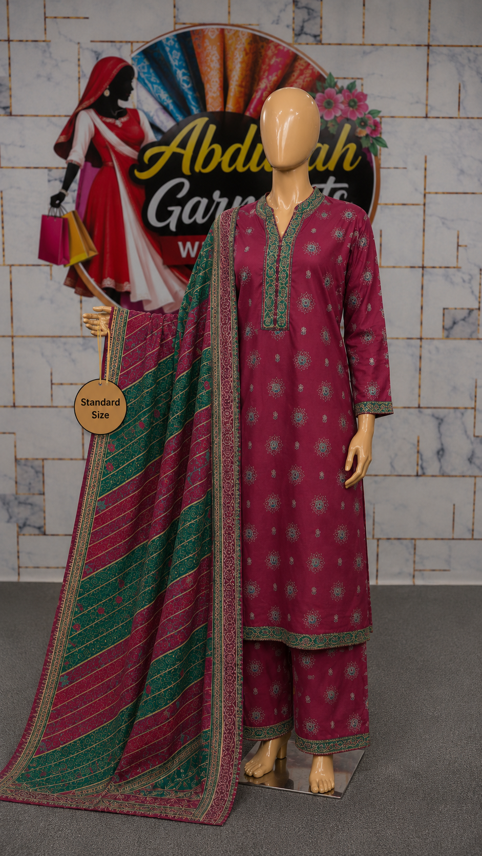 Bin Saeed 3Pc Printed Lawn – Wholesale Box (10 Pieces)