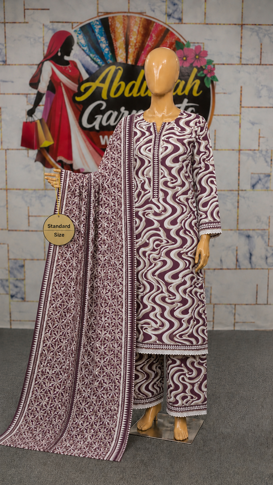 Bin Saeed 3Pc Printed Lawn – Wholesale Box (10 Pieces)