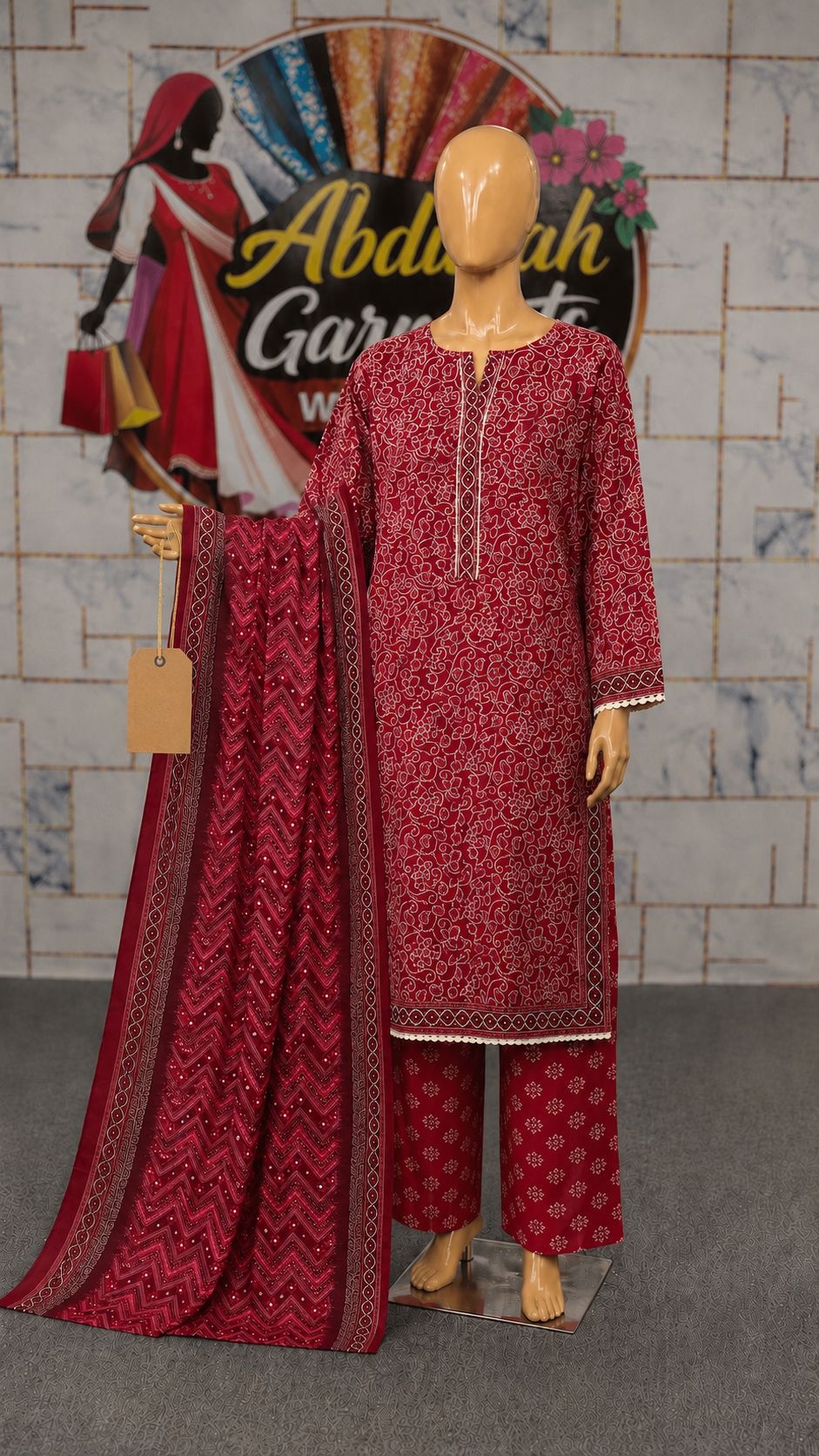Bin Saeed 3Pc Printed Lawn – Wholesale Box (10 Pieces)