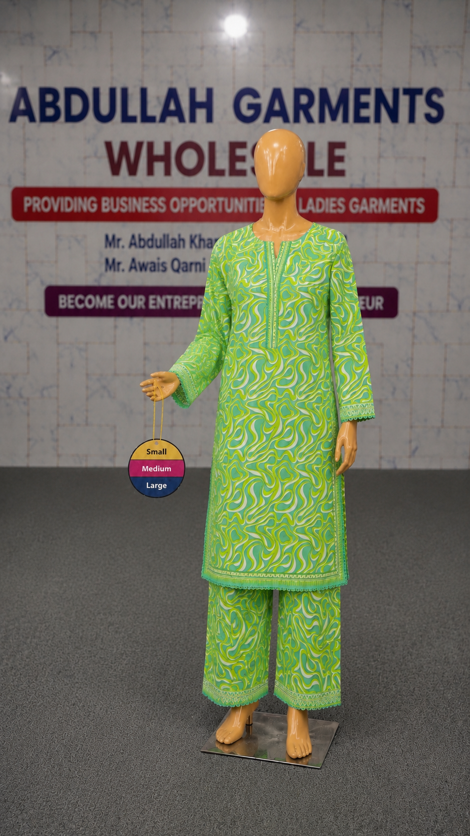 Bin Saeed 2Pc Printed Lawn – S/M/L Size Set (Wholesale Box)