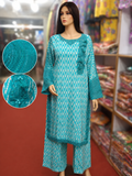 Zig Zag Embroidered 2Pc Lawn Suit – | Wholesale Box (6 Pieces)