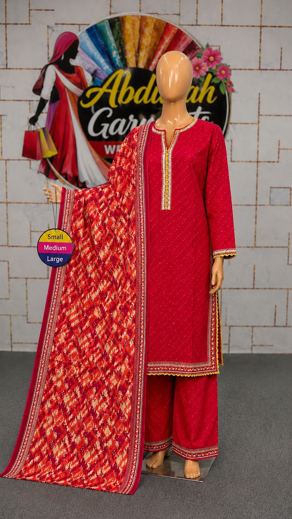 Bin Saeed 3Pc Printed Lawn SML– Wholesale Box (5 Set)