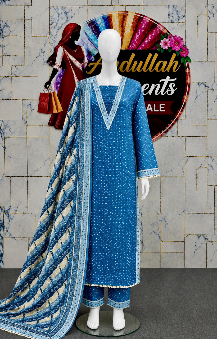 Bin Saeed 3Pc in Long Length Lawn – Wholesale Box (10 Pieces)