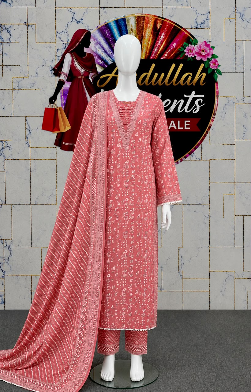 Bin Saeed 3Pc in Long Length Lawn – Wholesale Box (10 Pieces)