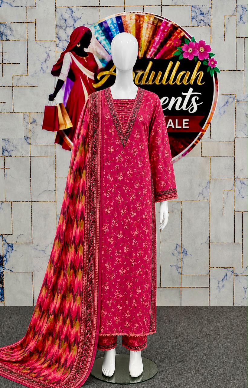 Bin Saeed 3Pc in Long Length Lawn – Wholesale Box (10 Pieces)