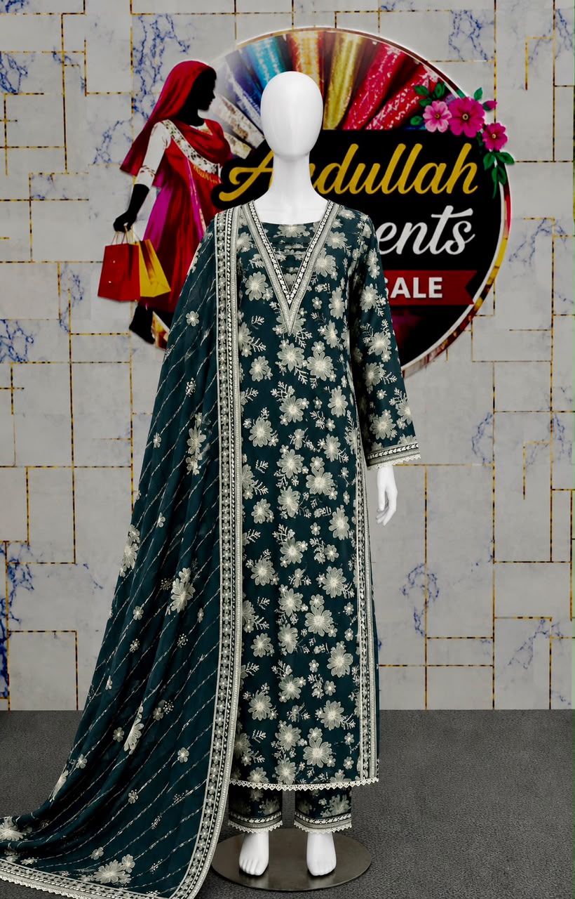 Bin Saeed 3Pc in Long Length Lawn – Wholesale Box (10 Pieces)