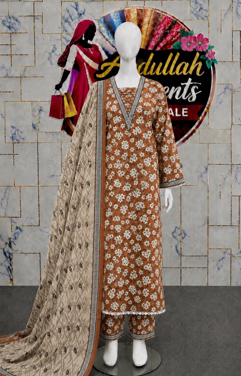 Bin Saeed 3Pc in Long Length Lawn – Wholesale Box (10 Pieces)